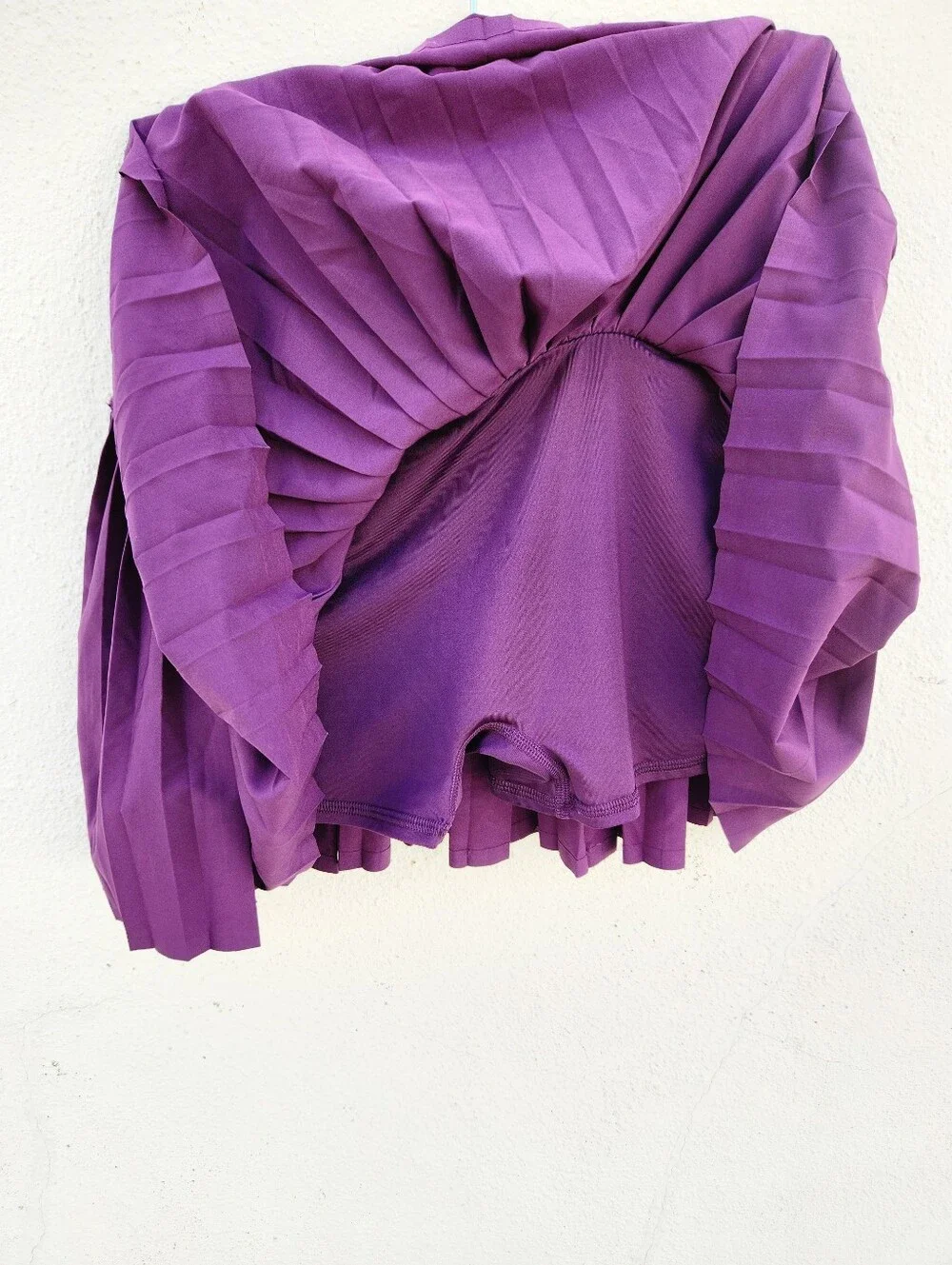 ALO Yoga Plum Pleated Mini Skort